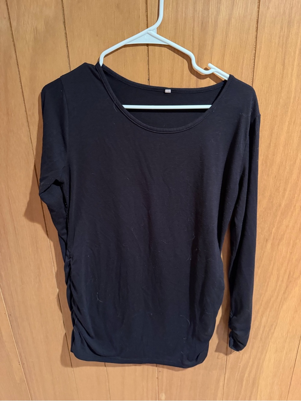 Black Long-Sleeve Women's Top